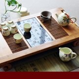祥福茶具 紫白丁香玉瓷套 陶瓷茶具套装9入 * TC035