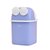 迷你桌面垃圾桶家用客厅创意车载小垃圾桶带盖纸篓办公简约收纳桶(青蛙款 蓝色【桌面垃圾桶】)