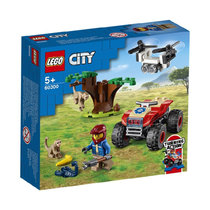 乐高LEGO6月新品城市组野生动物救援全地形车男女孩拼装积木玩具60300 国美超市甄选