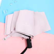 ins折叠全自动雨伞大号三折伞女学生可爱晴雨两用太阳伞防紫外线(（自动款）UV粉色)