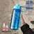富光超大容量塑料水杯户外运动水壶男水瓶健身便携太空杯子1000ml(蓝色【800ml】)