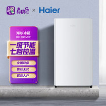 海尔（Haier）BC-93TMPF 93升 单门冷藏家用节能小型电冰箱 宿舍租房迷你冰箱 一级能效
