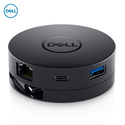戴尔（DELL）DA300移动转换适配器六合一 USB-C转DP VGA HDMI USB-A 以太网 USB-C
