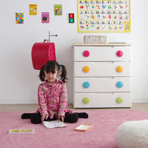 爱丽思IRIS 儿童环保大号彩色扣塑料抽屉式收纳储物整理柜HG-724