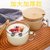 玻璃茶杯咖啡燕麦早餐杯子金边家用牛奶水杯麦片女夏大容量带盖勺(升级款透明【2支+竹盖】)