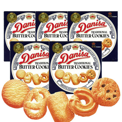 【真快乐自营】印尼进口 Danisa 皇冠丹麦曲奇饼干分享装 72g*6盒