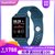 GuanShan彩屏智能手环高精准测血压心率小米华为苹果通用信息提醒(墨绿蓝+硅胶表带+_心率血压监测+专)