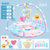 脚踏钢琴婴儿圆形健身架器新生儿宝宝音乐游戏毯玩具0-1岁3-6-12个月(蓝色 标配版-圆形健身架)