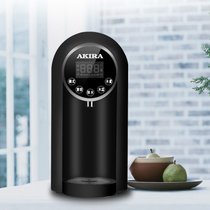 爱家乐（AKIRA）台式饮水机小型迷你饮水机水桶即热式桌面茶吧机家用K12 黑色(黑色 温热)