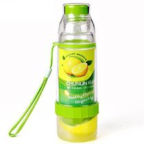 春林 CL5298 柠檬杯 创意喝水神器手动榨汁水果杯 500ML 果汁随手杯颜色随机