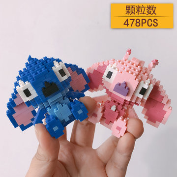 3D Perler Beads, Hama Beads, stitch, 立体拼豆。