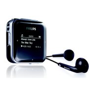飞利浦SA028304K/93 MP3数码播放器（黑色）（4G）飞声音效 超凡音质 可拆卸背夹 随心佩戴