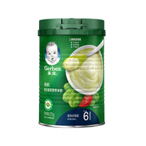 嘉宝(Gerber)米粉婴儿辅食 小米有机水果米粉 宝宝高铁米糊米粉2段250g(6-36个月适用)(有机混合蔬菜 225g*2)