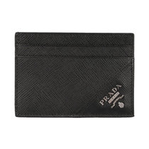 PRADA中性黑色皮革卡夹 2MC047-QME-F0002黑色 时尚百搭