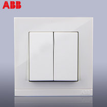 ABB由悦白二开双控开关AG106 86型开关插座 墙壁
