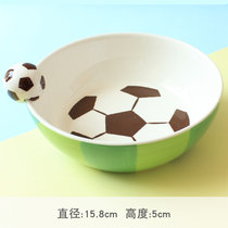 INDRA泰国进口足球小子卡通儿童陶瓷餐具碗盘水杯釉下彩(足球小子碗)