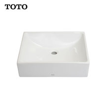 TOTO卫浴陶瓷方形桌上式洗脸盆洗手盆智洁面盆LW707B