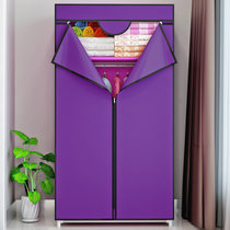 索尔诺 无纺布组合安装 简易家具布衣柜 韩式布衣橱8501-1(紫色 8501)