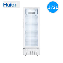 Haier/海尔 SC-372 372升立式单门冰柜冷藏保鲜饮料柜柜玻璃门展示冷柜 制冷节
