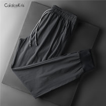 “CaldiceKris （中国CK）薄款冰丝休闲弹力空调裤CK-FS5200“(L)