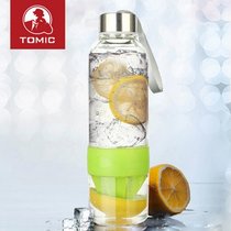 特美刻/TOMIC活力瓶柠檬杯果汁杯榨汁水杯塑料柠檬杯7963-GQOC(红 默认)