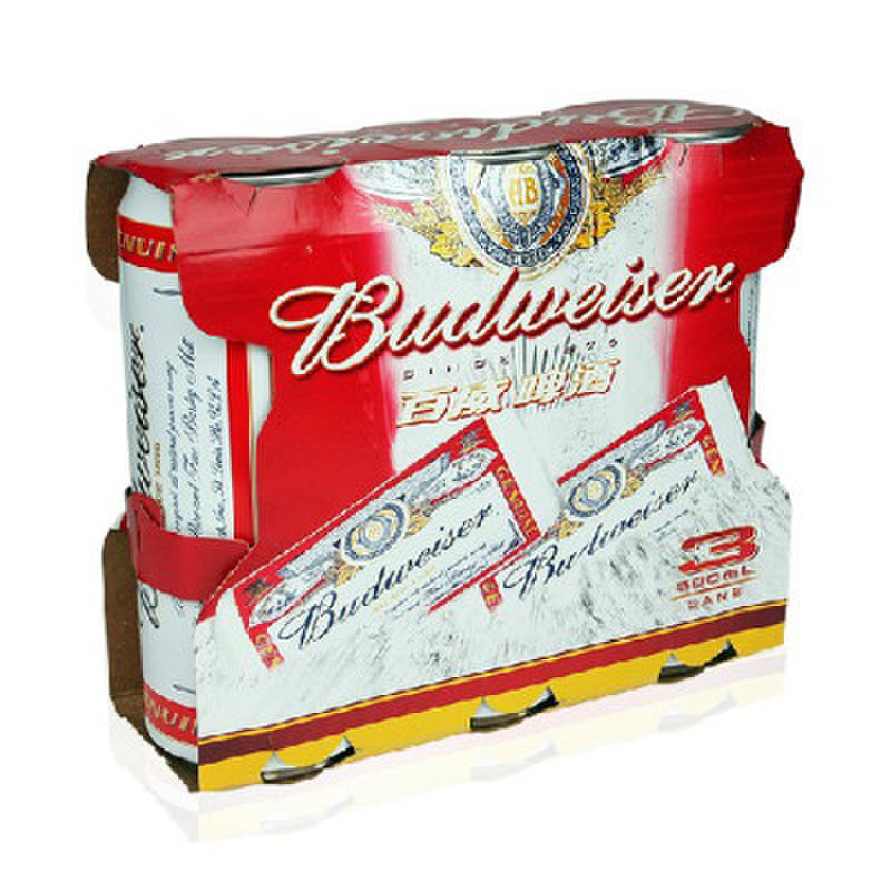 啤酒百威budweiser啤酒500ml3罐组返回商品页